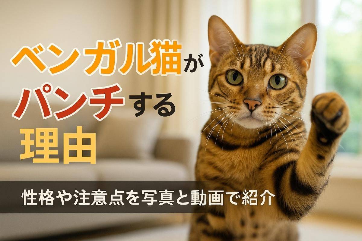 ベンガル猫がパンチする理由や写真・動画でわかる性格と注意点を徹底解説
