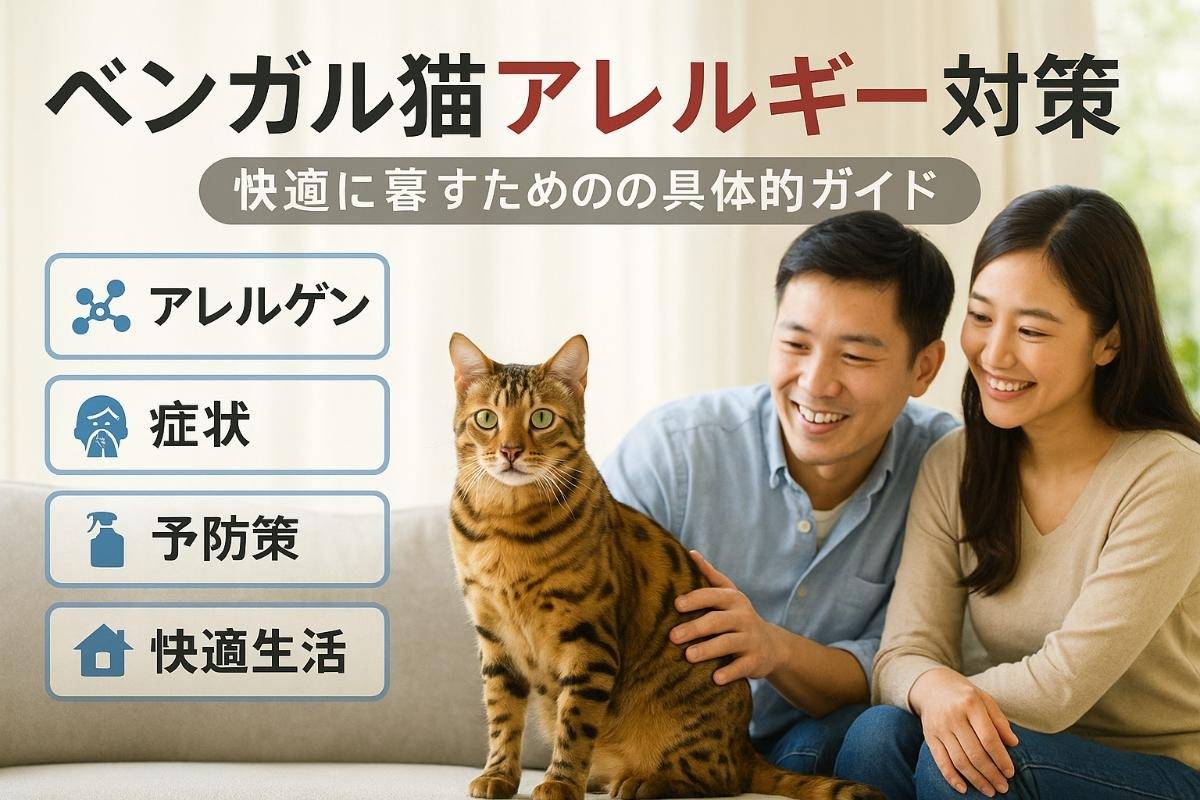 ベンガル猫でアレルギーが起きる原因と症状対策ガイド｜発症事例や低アレルゲン猫種比較まで徹底解説