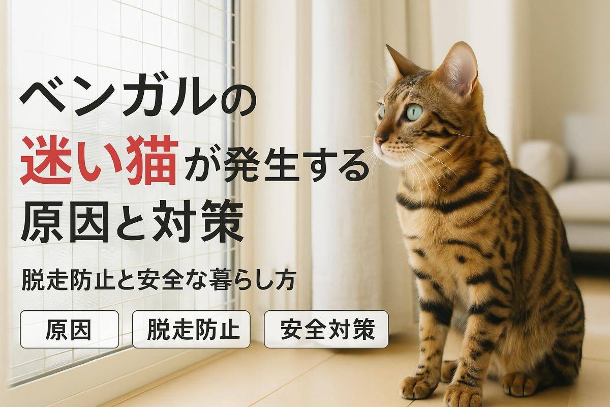ベンガルの迷い猫が発生する原因と対策