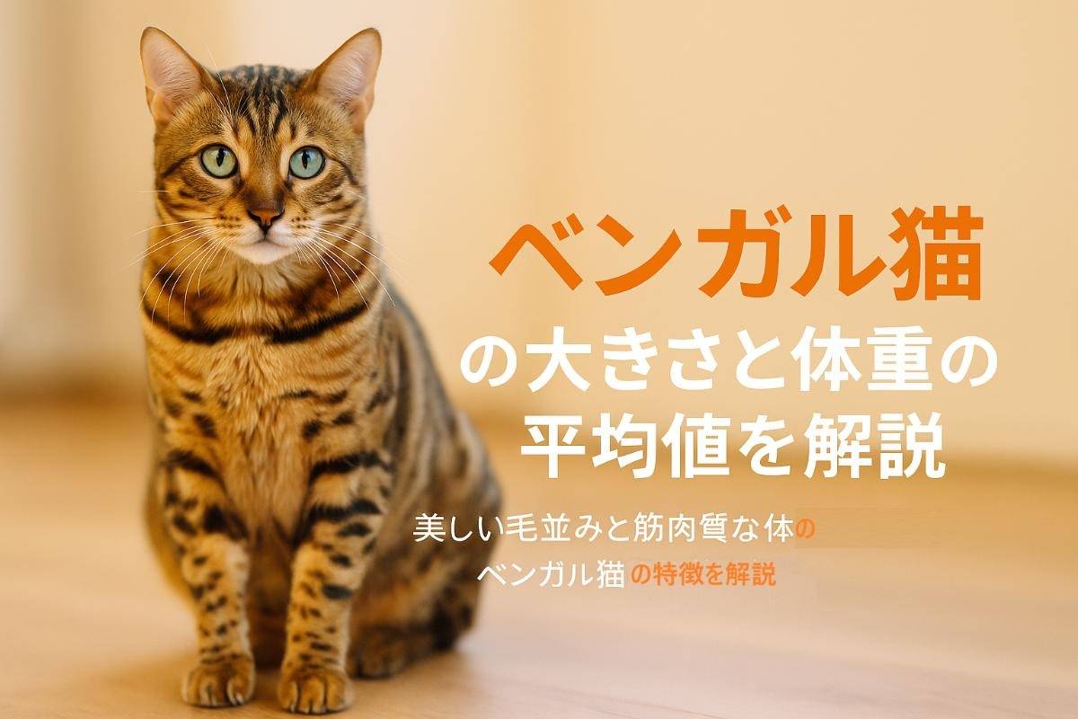 ベンガル猫の大きさと体重の平均値を解説！性別や成長段階ごとの特徴と比較データ