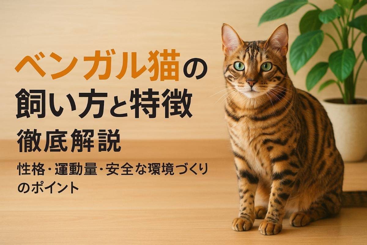 ベンガル猫の飼い方を解説｜性格・運動量・安全な環境づくり