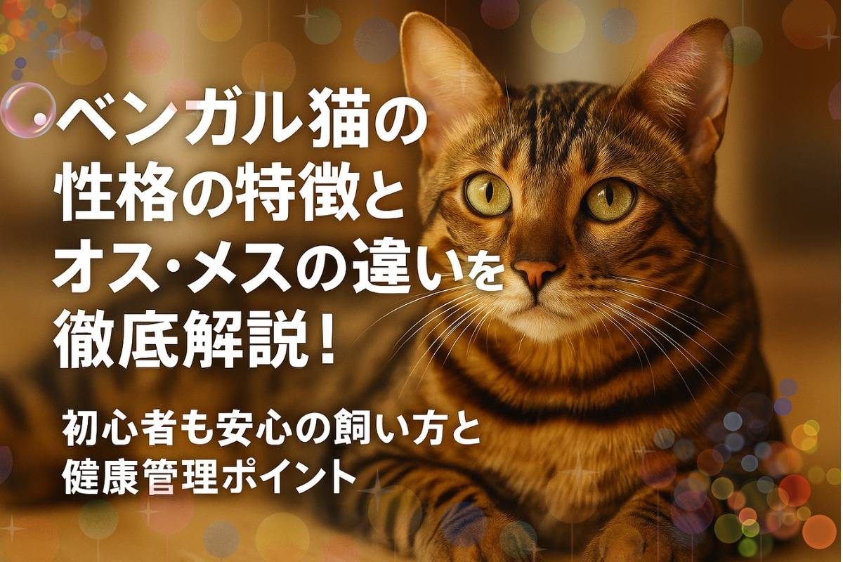 ベンガル猫の性格の特徴とオス・メスの違いを徹底解説！初心者も安心の飼い方と健康管理ポイント