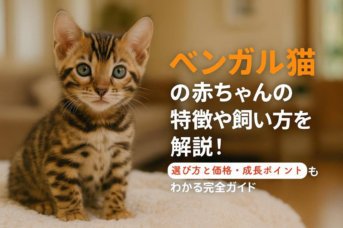 ベンガル猫の赤ちゃんの特徴や飼い方を解説！選び方と価格・成長ポイントもわかる完全ガイド