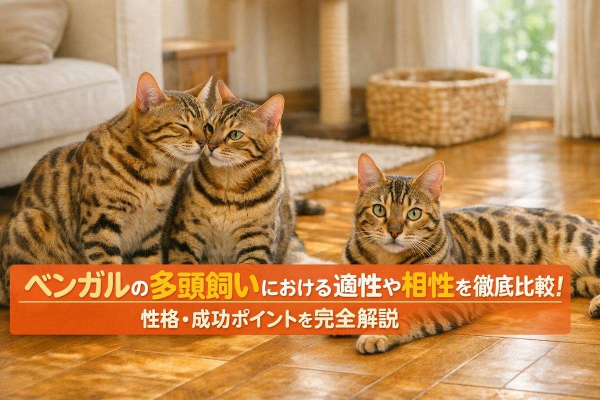 ベンガルの多頭飼いにおける適性や相性を徹底比較！性格・成功ポイントを完全解説