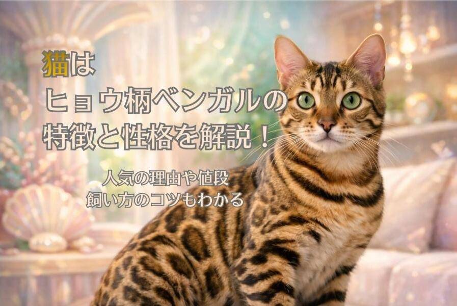 猫はヒョウ柄ベンガルの特徴と性格を解説！人気の理由や値段・飼い方のコツもわかる