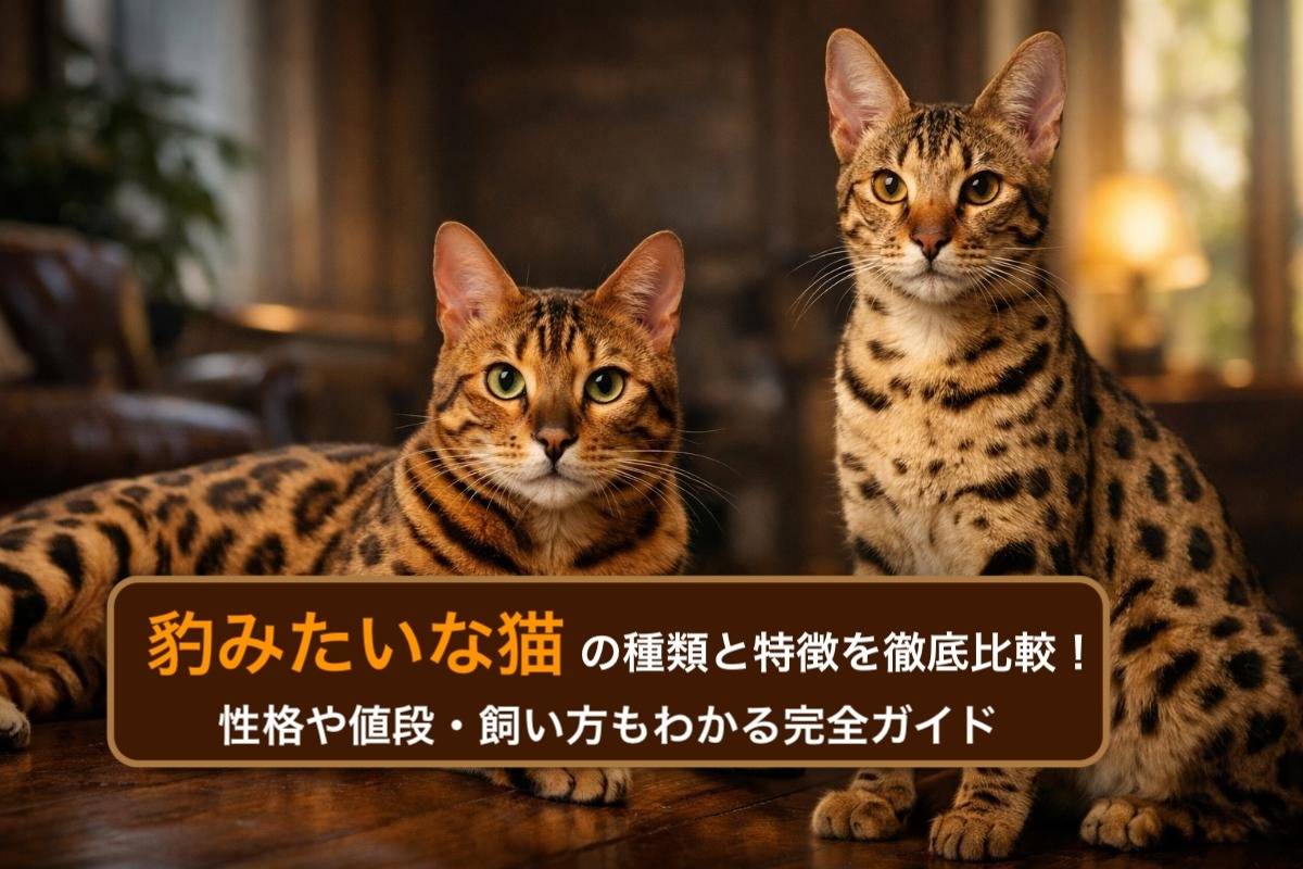 豹みたいな猫の種類と特徴を徹底比較！性格や値段・飼い方もわかる完全ガイド