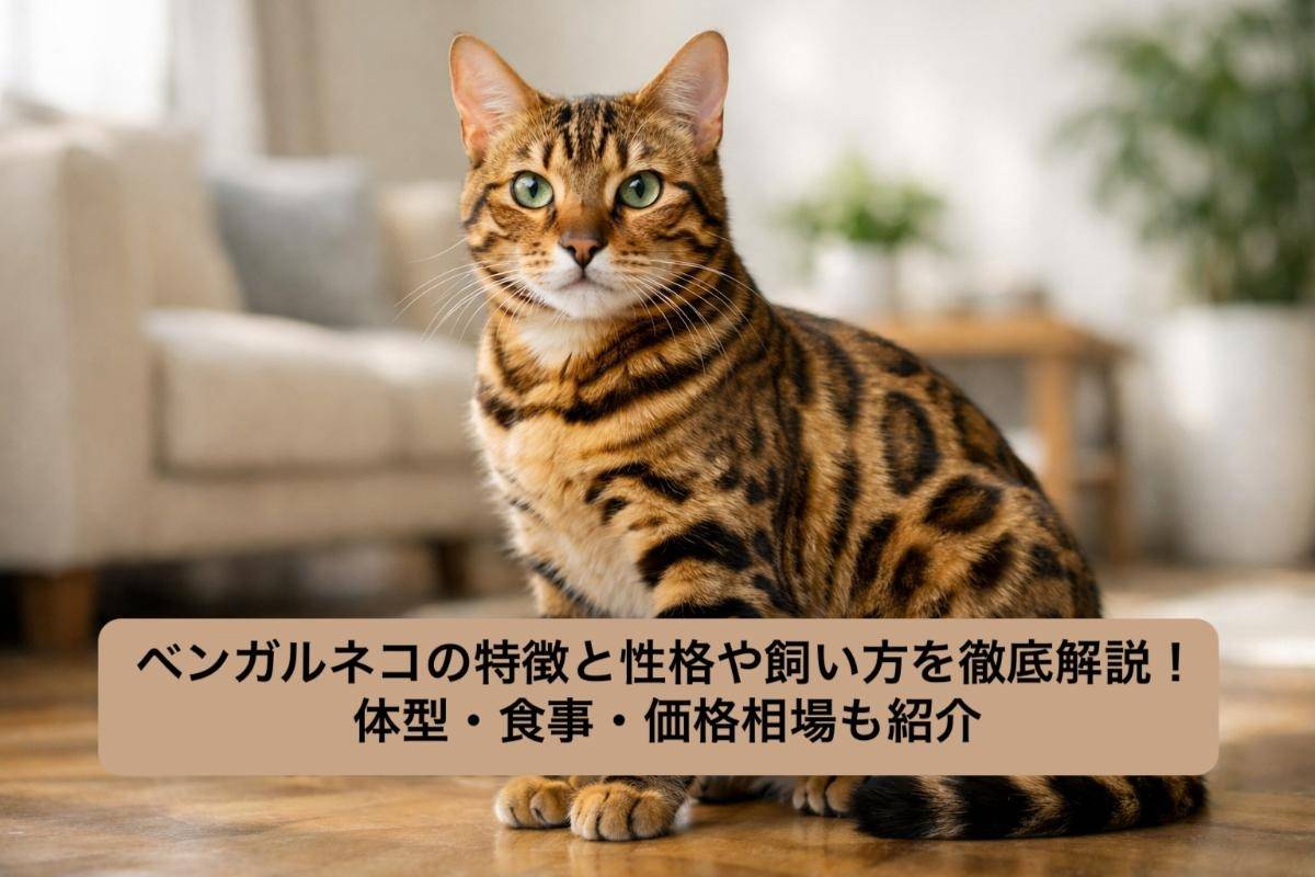 ベンガルネコの特徴と性格や飼い方を徹底解説！体型・食事・価格相場も紹介