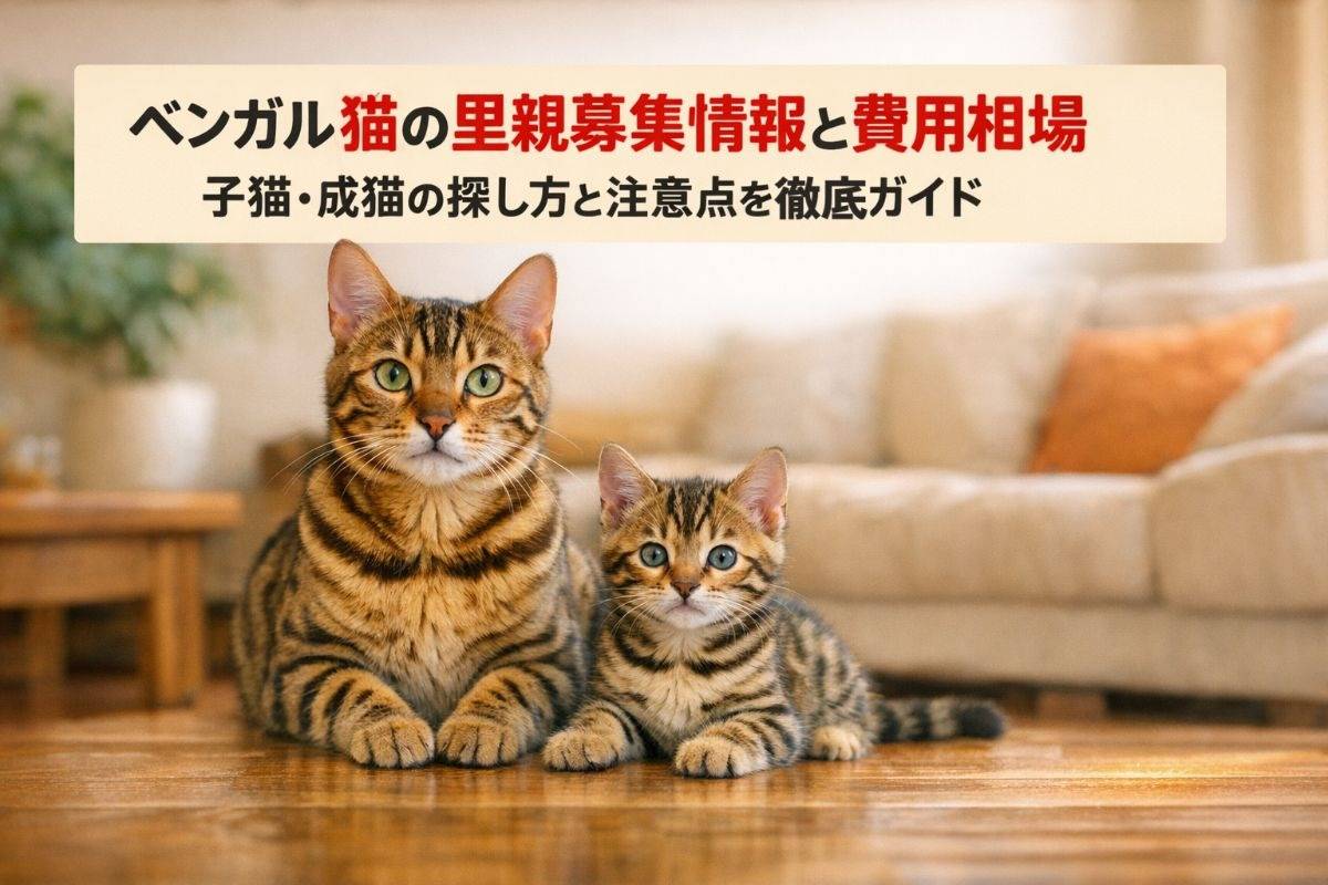 ベンガル猫の里親募集情報と費用相場｜子猫・成猫の探し方と注意点を徹底ガイド