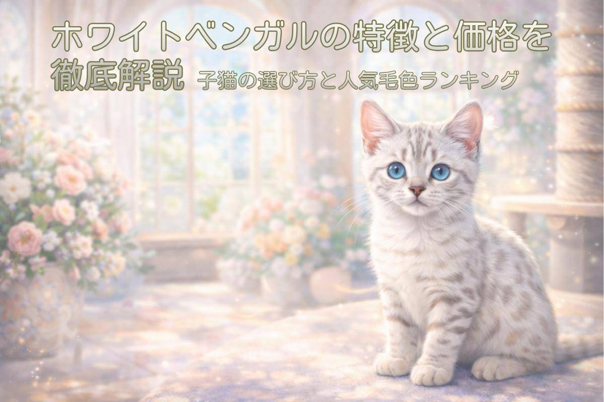 ホワイトベンガルの特徴と価格を徹底解説｜子猫の選び方と人気毛色ランキング