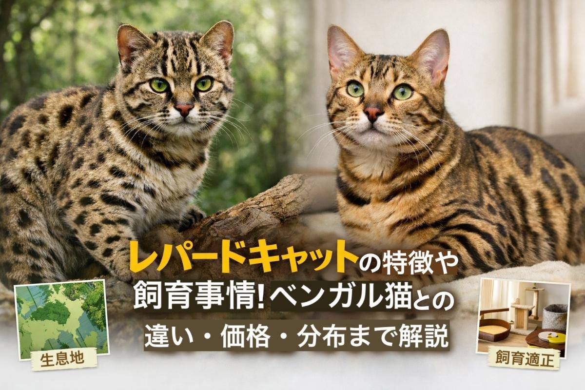 レパードキャットの特徴や飼育事情！ベンガル猫との違い・価格・分布まで解説